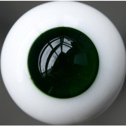 [wamami] Ew19# 12mm Dark Green Eyes/No Pupil Glass Eyes For BJD Dollfie Outfit