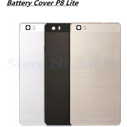 5.0'' Battery Back Cover Door Case For Huawei P8 Lite Housing Replacement + Back Camera Glass Lens