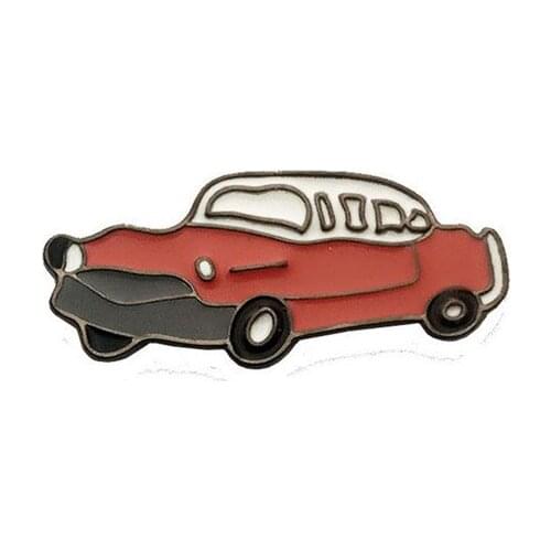 1pcs Brown Car Flower Gold Cool Enamel Pin Brooch Backpack Clothes Car Flower Jewelry Gift For Children Cool Jewelry For Friend