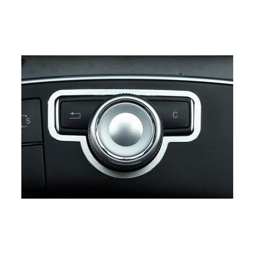 1pc For Benz CLS GLK class E/C E200L E260L E300 Middle control knob decorative ring sticker
