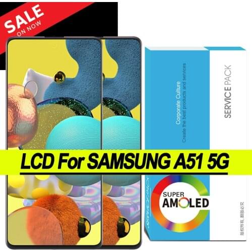100% Original 6.5'' Super AMOLED Display for Samsung A51 5G A516 A516B A516F Full LCD Touch Screen Digitizer Repair Parts