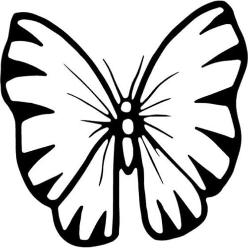 15.8CM*15.7CM Butterfly Decor Pattern Car Stickers Vinyl Decal Car Trunk