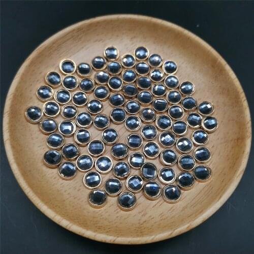 Rivet Strass Hot-Fix Spike Studs Round Rhinestone Rivets 8Mm Round Spikes Close-End Iron Studs Decorations For Clothes SINUAN