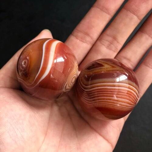 Natural silk agate ball Mixed Gemstone Rock and Minerals Crystal Stone for Chakra Healing fengshui decortion