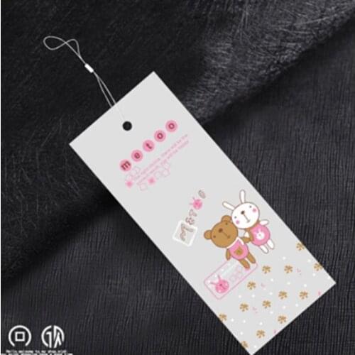 Free shipping 500pcs/lot price tags for clothing hang tag paper design paper tags labels customized label paper