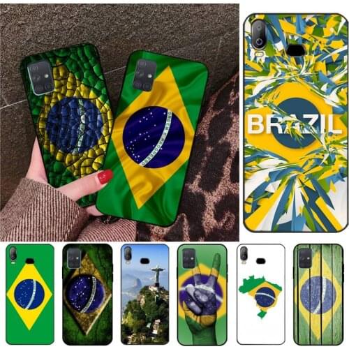CUTEWANAN Brazil Brazilian flags Phone Case Capa For Samsung Galaxy A01 A11 A31 A81 A10 A20 A30 A40 A50 A70 A80 A71 A91 A51