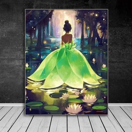 Flower Fairy Dream Moon Boat Full Square 5D Diy Round Diamond Painting Diamond Embroidery Cross Stitch Home Decoration Painting