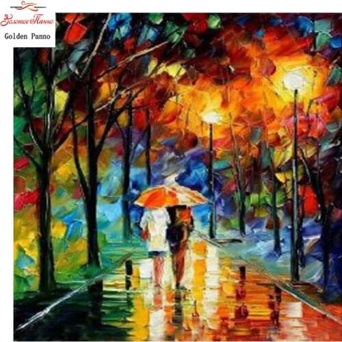 Goldenpanno,5D,diy diamond embroidery,Full,square,Diamond Painting,Cross Stitch,3D,diamond,Mosaic,Needlwork,Crafts,street