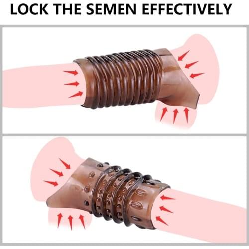 Adult Tool Silicone Penis Rings Toys for Adults Reusable Cock Ring for Men Penis Extender Sleeve Sex Toys Delayed Ejaculation