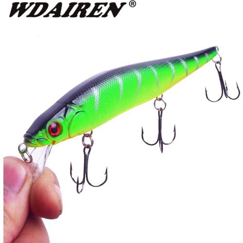 1PCS Minnow Fishing Lure Floating Wobbler Hard Bait 13.5g 22.5g Crankbait Tackle With Treble Hooks Carp Pike Bass Pesca Swimbait