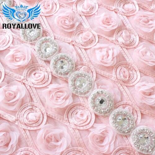 Round bride glass and rhinestone trimmings beaded clear crystal rhinestone applique long trims boutique hotfix 1.2"W 10 yards