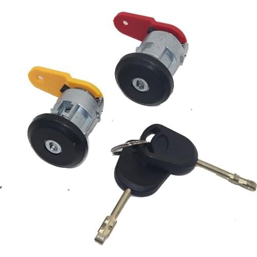 LEFT RIGHT SIDE DOOR LOCK CYLINDER BARREL WITH 2 SAME KEYS FOR FORD FIESTA KA COURIER ESCORT