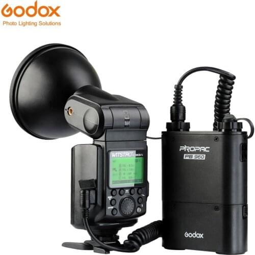 Godox Witstro AD360II-N GN80 TTL 360W GN80 Powerful Speedlite Flash Light + 4500mAh PB960 Lithium Battery for Nikon Camera