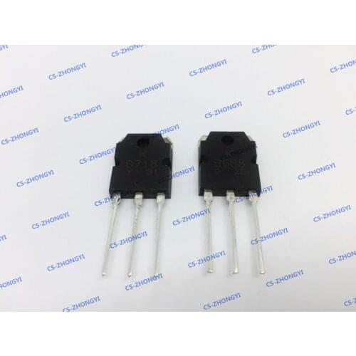 5PCS 2SB688 KTB688 B688 power amplifier tube TO 3P 120V/8A/80W high-power triode single tube transistor