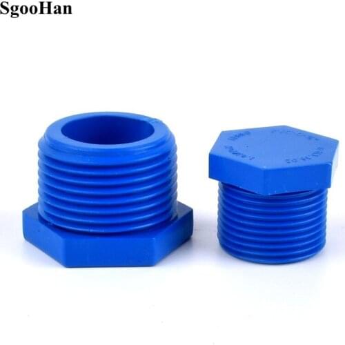 1/2",3/4,1"Inch UPVC Male Thread End Plug Joint Connector Water Pipe Fitting Aquarium Garden Stop Water Adapter