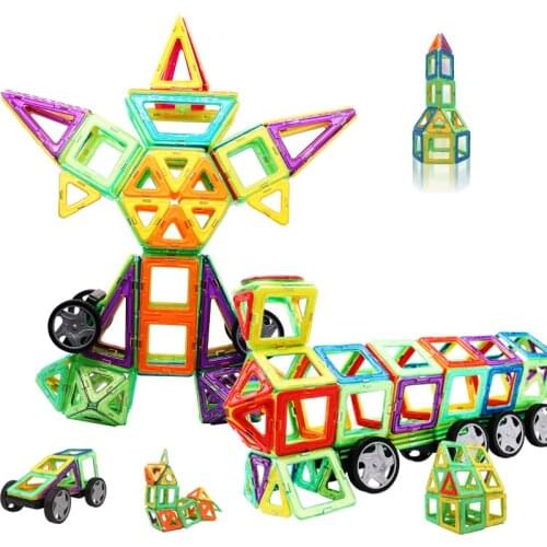 New 252pcs Mini Magnetic Designer Construction Set Model & Building Toy Plastic Magnetic Blocks Educational Toys For Kids Gift
