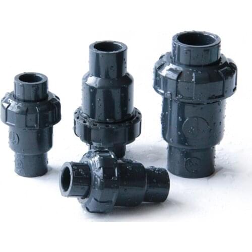 1pc 20-63mm Check Valve PVC pipe fittings plumbing system parts water tube connector water pipe non-return UPVC value