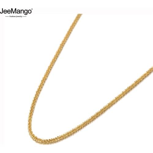 JeeMango Neo-Gothic Stainless Steel Charm Pendant Necklaces For Women Girls Bohemia Trendy Chain Link Choker Necklace JN20063