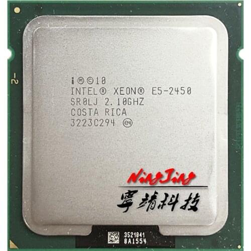 Intel Xeon E5-2450 E5 2450 2.1 GHz Eight-Core Sixteen-Thread CPU Processor 20M 95W LGA 1356