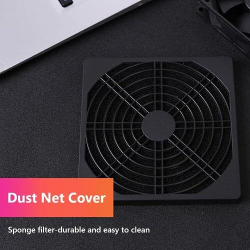 5pcs 60mm 80mm 90mm 120mm PC Case Fan Dust Filter Screen Plastic Dustproof Grills for Desktop Computer