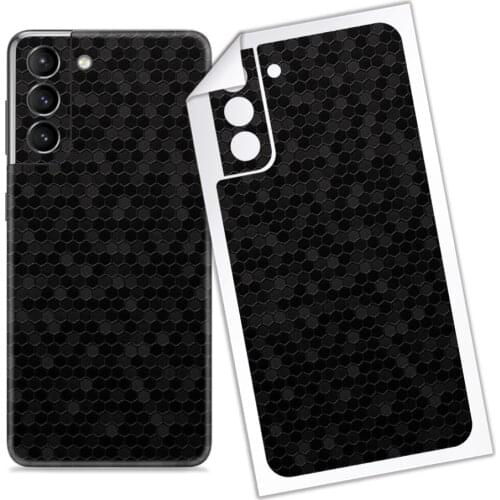 Luxury Texture Protective Vinyl Skin Decal Full Body Wrap Film Premium Ultra Slim Cover Back Sticker for Samsung Galaxy S21