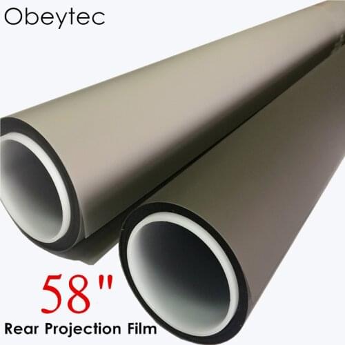 Obeytec 58" Self Adhesive Transparent Rear Projection Film with Competitive Price