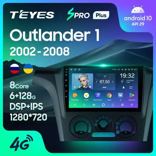 TEYES SPRO Plus For Mitsubishi Outlander 1 2002 - 2008 Car Radio Multimedia Video Player Navigation No 2din 2 Din DVD