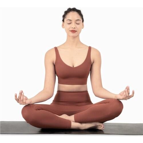 2021 CH new yoga wear running underwear charm gather fitness vest sportswear beauty back tights