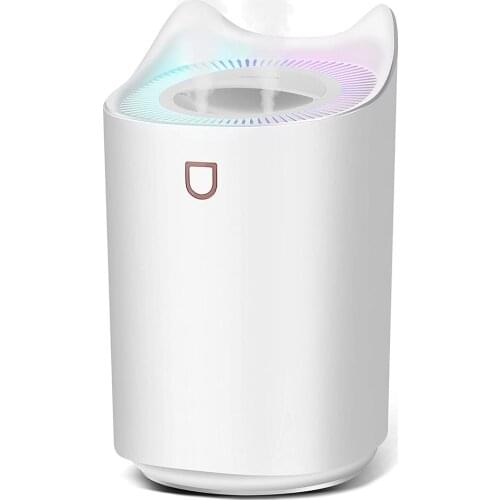 3L Air Humidifier Essential Oil Aroma Diffuser Double Nozzle With Coloful LED Light Ultrasonic Humidifiers Aromatherapy Diffuser