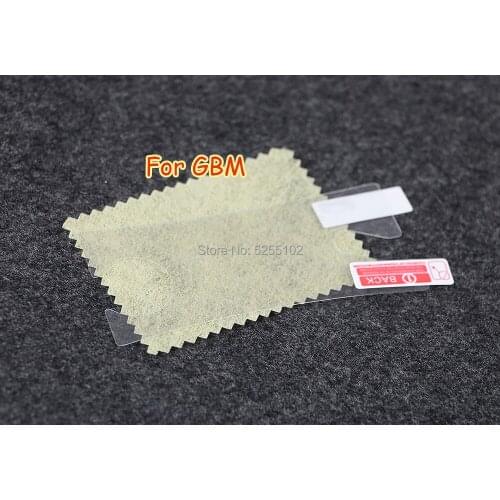 100sets Screen Protector Cover For Gameboy Micro LCD Screen Protector Clear Film + Clean Cloth For GBM