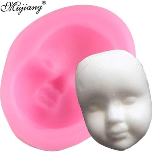 3D Baby Face Cake Silicone Mold Fondant Cake Decorating Tools DIY Cookie Baking Polymer Clay Candy Chocolate Gumpaste Moulds
