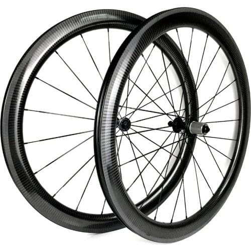 700C road full carbon wheels 25mm width 50mm depth clincher/Tubular Road bike carbon wheelset with Powerway R13 hubs