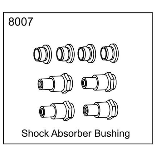 ZD racing EX07 accessories super sports car 1/7 original accessories front and rear universal 8007 shock seat