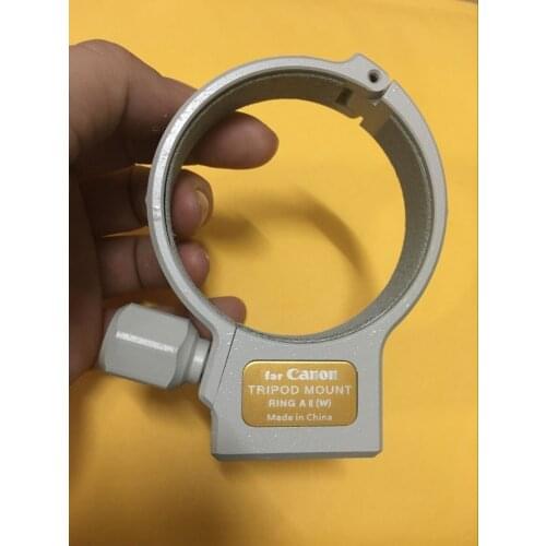 Aluminium Small small white Camera tripod Moun ring for For canonEF 70-200mm F4 IS Lens camera