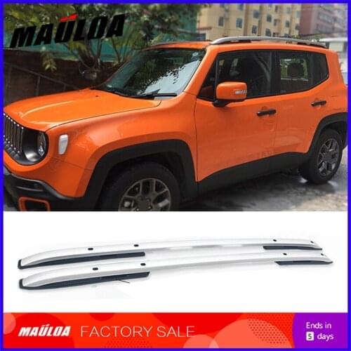 Car accessories tornillo instalar de aleación de aluminio carril lateral bar techo para roof rack for Renegade 2016 2017 2018
