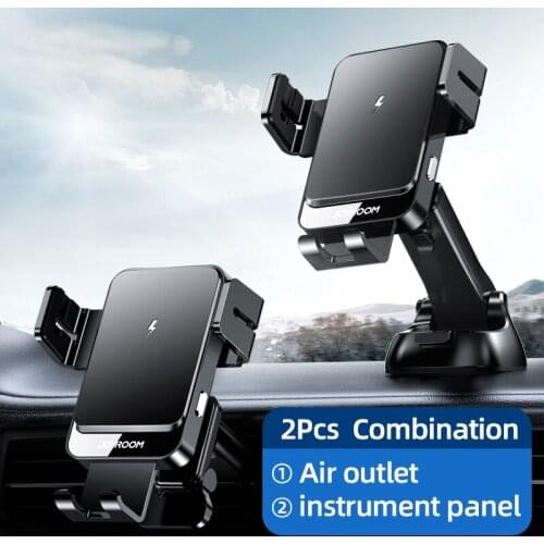 15W Qi Wireless Charger Car Phone Stand Holder Intelligent Infrared For iPhone12 Pro Xiaomi Charger Phone Holder Air Vent Mount