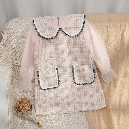 Spring & Autumn Girls Party Dresses Kids Dress for Girls Cute Children Vestidos Long Sleeve Fashion Kids Clothes 6 8 10 12 14Y