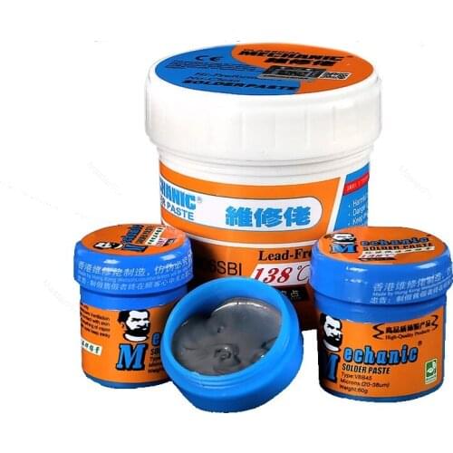 MECHANIC Environmentally Lead-free Solder Paste Low Temperature Melting Point CPU Rework Solder Paste Rosin Flux