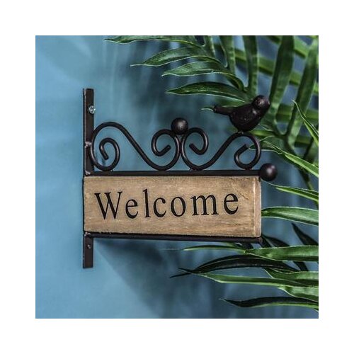 European Welcome Welcome House Shop Birds Welcome to Wall Hanging Decoration Pendant house number plate