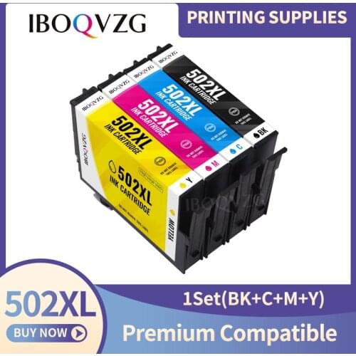 IBOQVZG Compatible Ink Cartridge For EPSON 502 T502 XL for Expression Premium XP5100 XP5105 & Wrokforce wf-2865 wf-2860 Printer