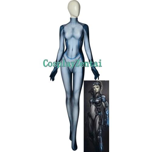 Nova Cosplay Costume 3D Print Spandex Zentai Bodysuit halloween costumes Jumpsuit Woman Costume Custom Made
