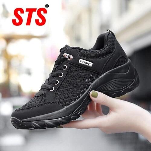 STS New Women Shoes Summer Casual Shoes Flats Breathe Female Shoes Walking Shoes Slip On Lady Loafers Handmade Shoes Size 35-42
