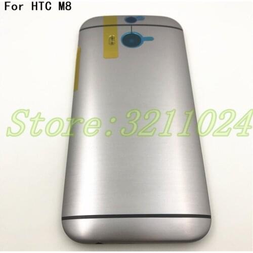 Metal Battery Back Cover For HTC One M8 Back Housing Case with Volume Power Button Camera Lens 831C