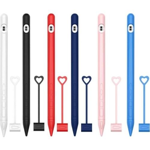 Soft Silicone Tablet Touch Pen Stylus Cover Anti-Skid For Apple Pencil 1 Protective Sleeve Case For iPad Tablet Touch Pen