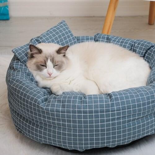 Cat Litter Four Seasons General Kennel Small Dog Winter Warm Cat House Thickened Pet Supplies Alfombra Arenero Gato חתולים