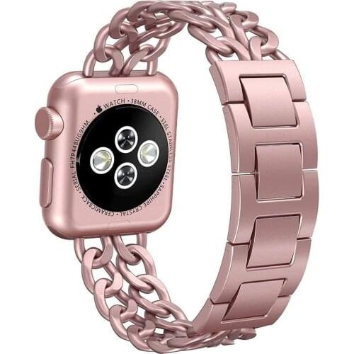 Stainless Steel Strap for Apple Watch SE 6 5 4 Band 40mm 44mm Band Metal Link Bracelet for iwatch Series 1 2 3 42mm 38mm