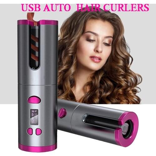 Hair Curler Automatic Curling Iron Rotating Hair Waver Crimper Curling Wand Hair Curlers Rollers Curly Corrugation for Hair
