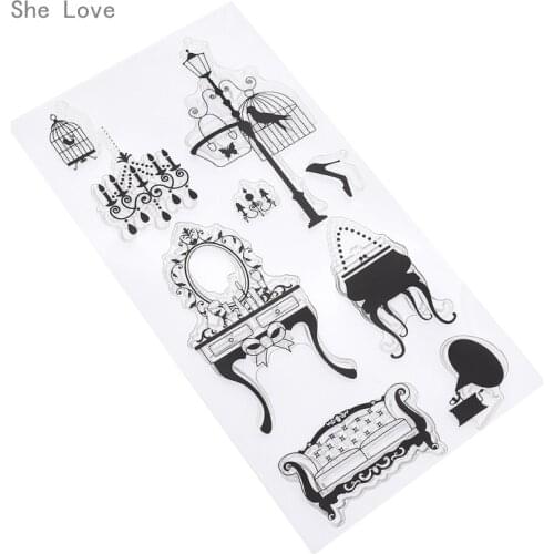 Chzimade Birdcage Silicone Clear Stamp Transparent Rubber For Scrapbooking DIY Album Cards Making Decoration