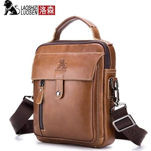 Genuine Leather Messenger Bags Men Travel Business Crossbody Shoulder Bag for Man Sacoche Homme Bolsa Masculina