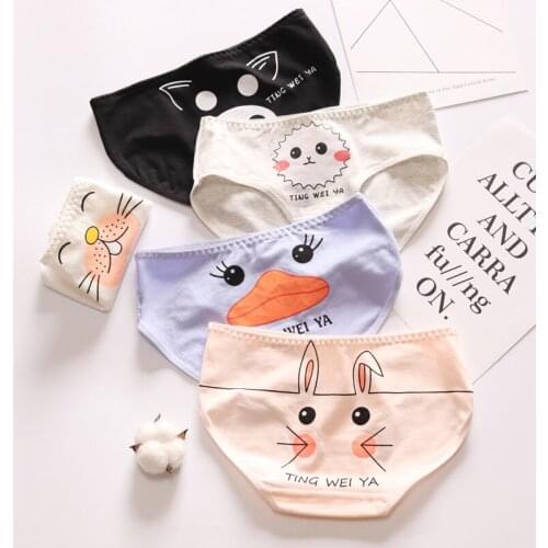 New Panties For Women Underwear Female Briefs Rabbit Duck Cotton New Cute Ladies Panties Breathable Lingerie
